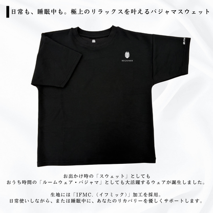 【REGAINER】イフミック加工パフォーマンスウェア パジャマスウェットTシャツ