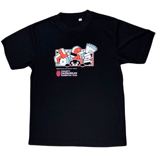 ポップアウトLOVEMINTON Tシャツ くまモンver.