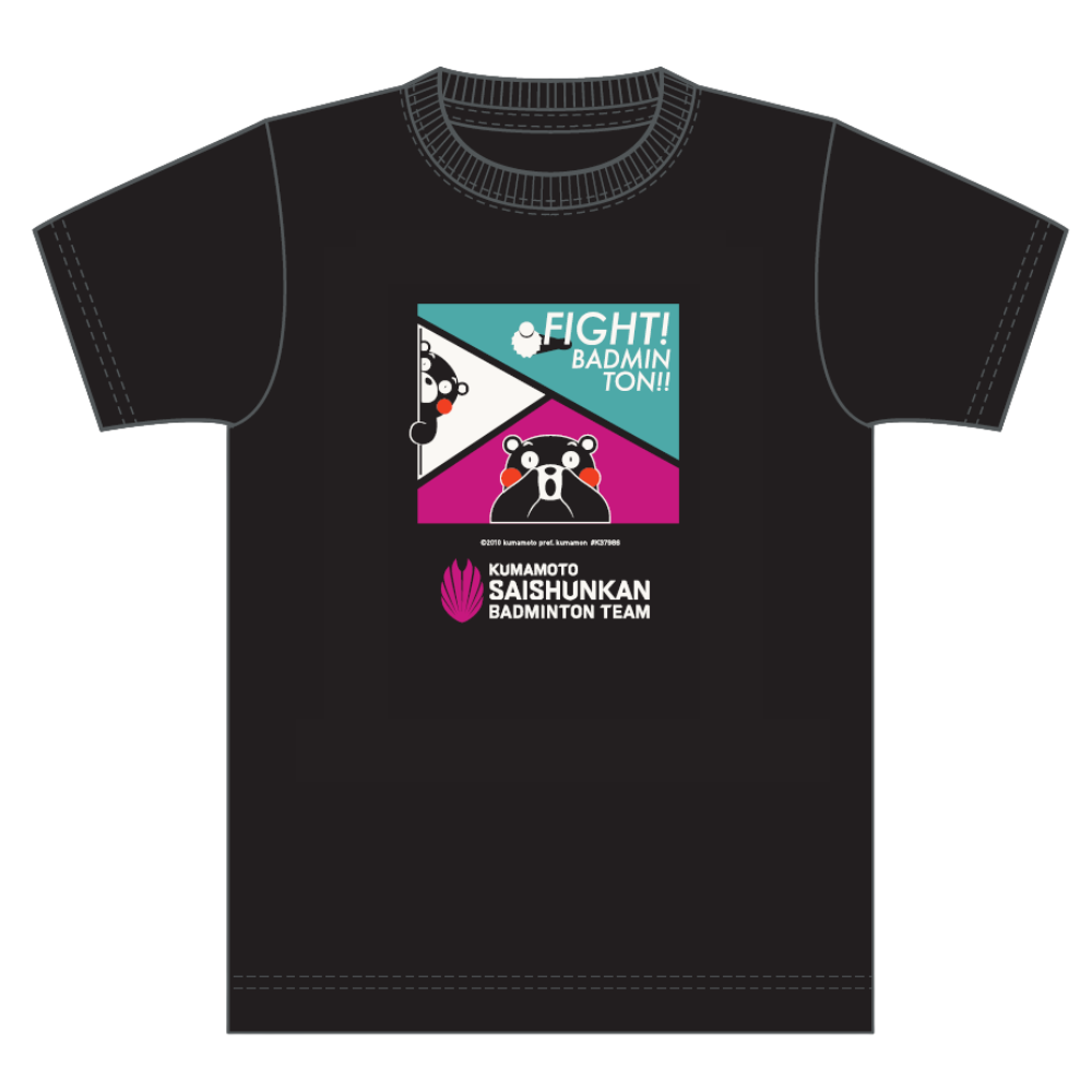 カラーブロックTシャツくまモンver.